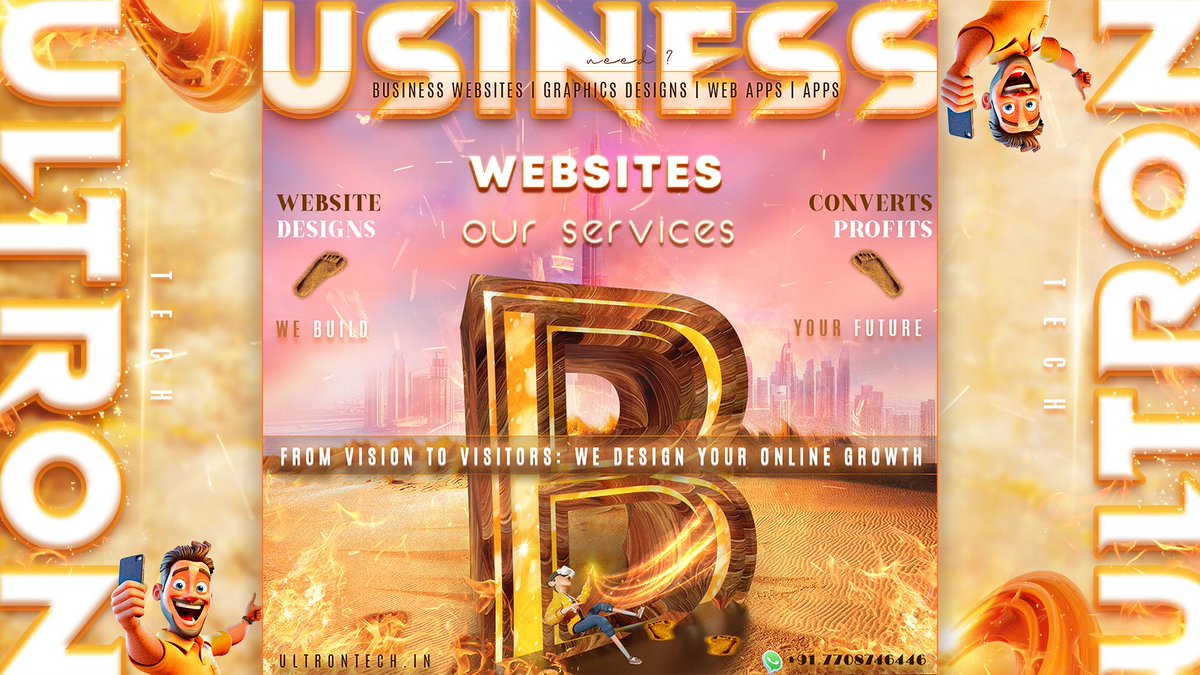 ultron_tech's tweet photo. Your business deserves a website that works as hard as you do. We build high-converting, professional Business Websites that turn visitors into leads.

#BusinessWebsite #WebDevelopment #DigitalMarketing #CorporateWebsite #OnlineBusiness #GrowthHacking #TheUltronTech https://t.co/OrdKpP8Ys9