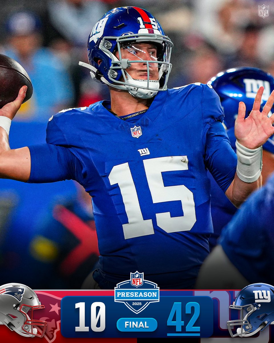 FINAL: <a href="/Giants/">New York Giants</a> finish preseason with a 3-0 record!