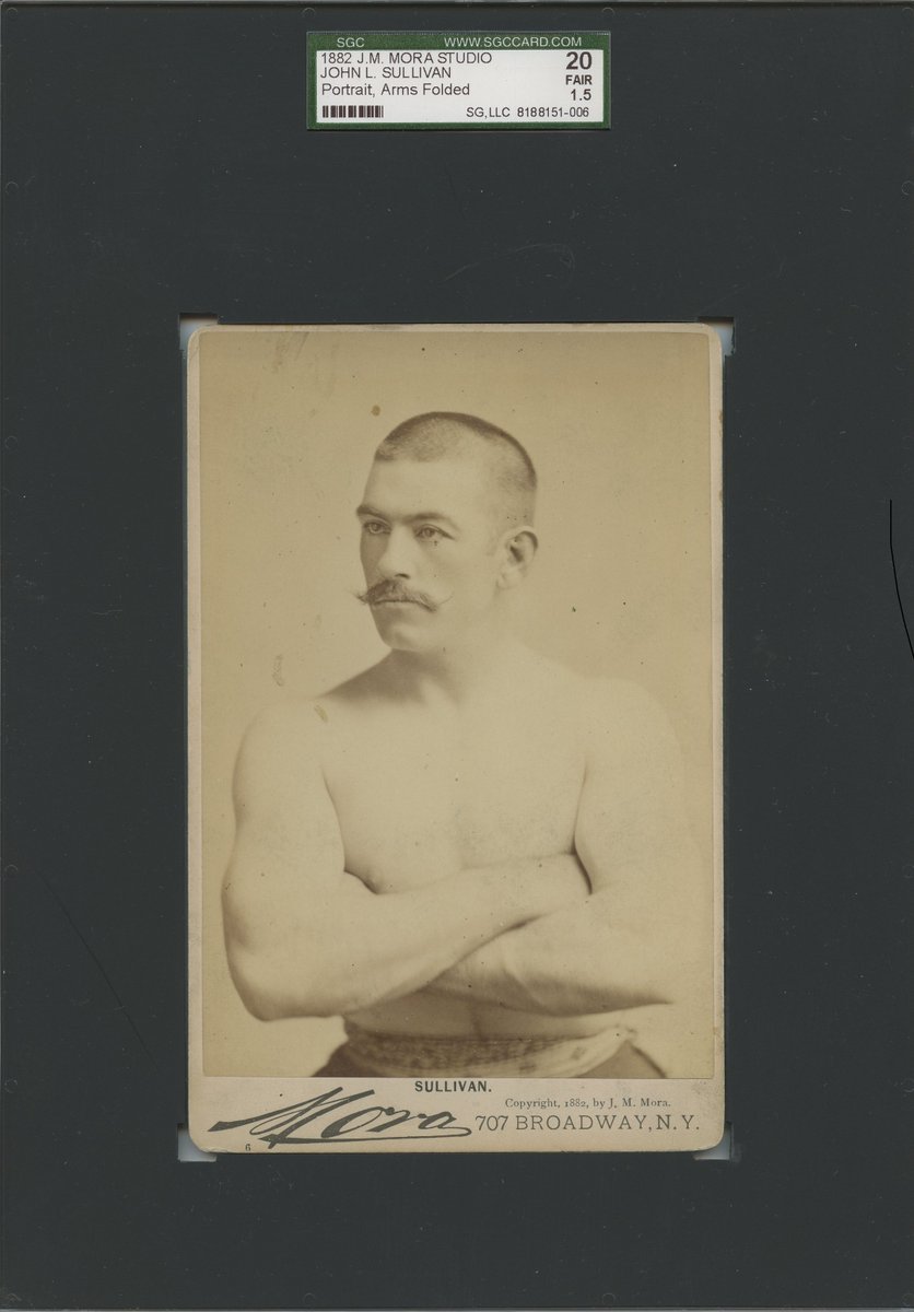 KNAPPCOLLECTION's tweet photo. John L. Sullivan #BoxingTickets #PSA https://t.co/DSLERcSOiL
