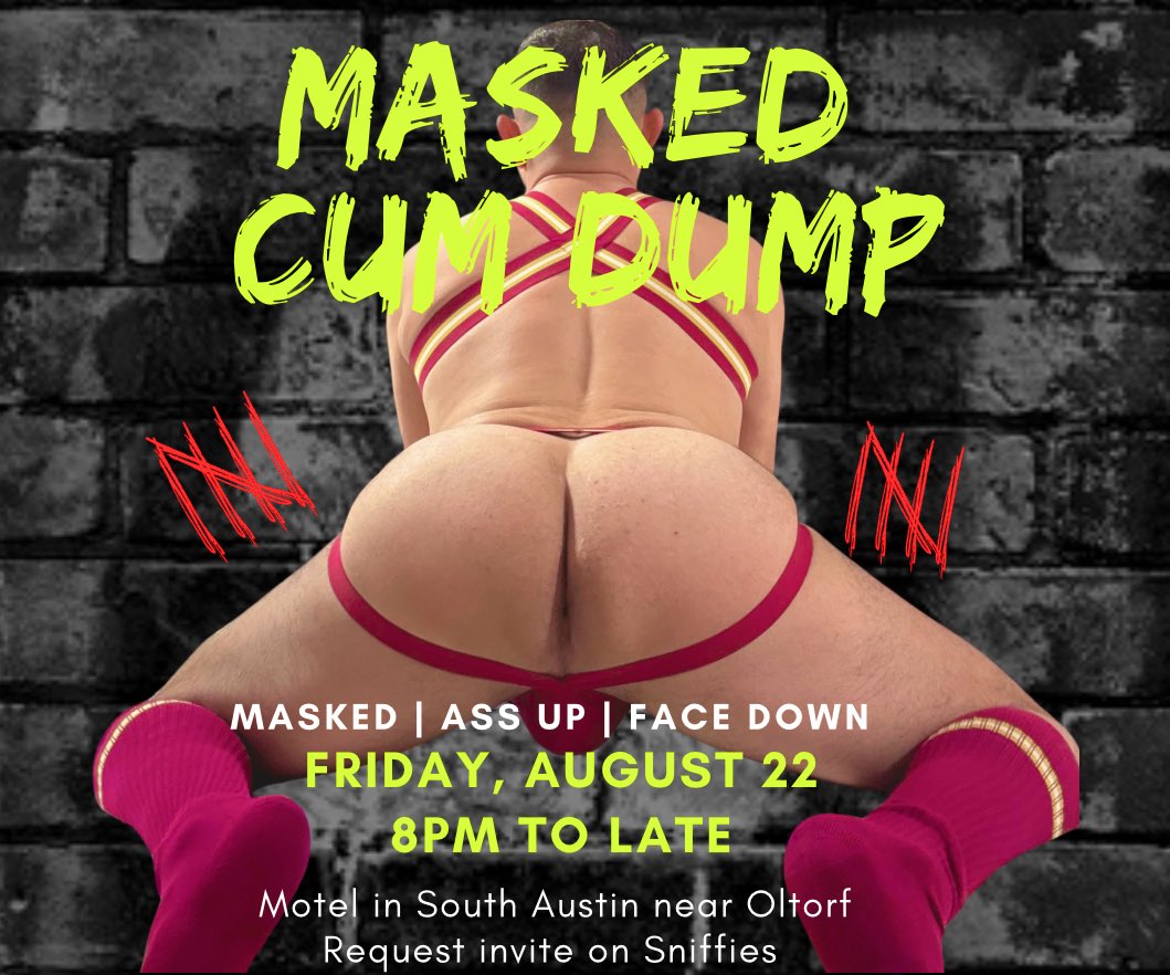 Austin! Let’s get reacquainted 😈💦 Hosting pump &amp; dump tmrw night, cum load me up!  

sniffies.com/group/68a7dba7…