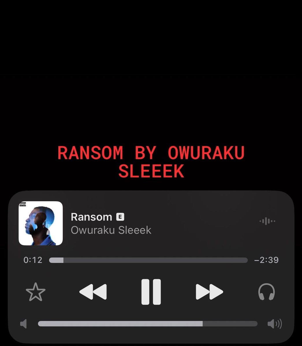 grealrecognize's tweet photo. Owuraku Sleeek - Ransom 
is live 
https://t.co/ZRyCQ6AP5b https://t.co/3KBceIQUIv