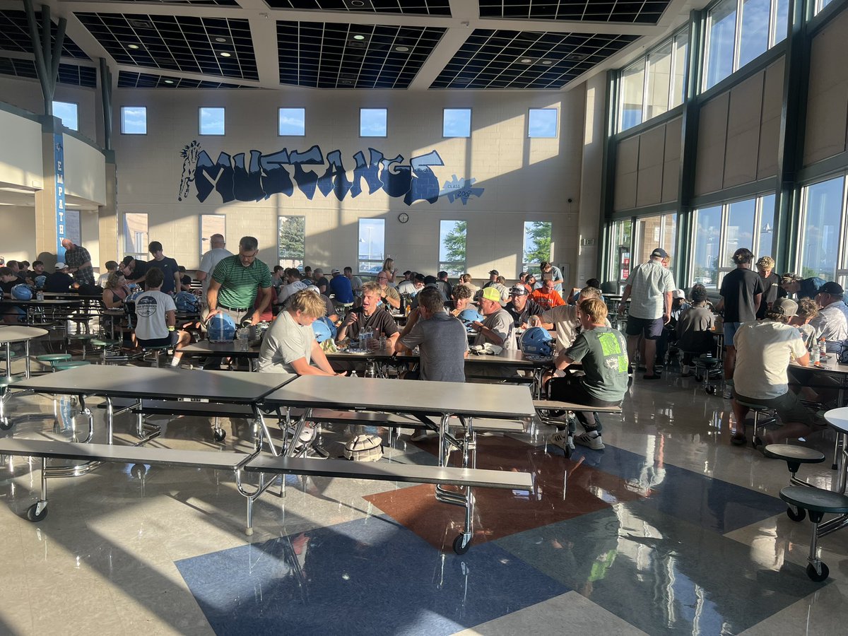 Decals &amp; Dads &amp; BBQ Night! Thank you for all the dads, step-dads, guardians or grandparents that helped! You made the night special! The boys will wear the logo with pride and represent! #keeppunching <a href="/HS_MUSTANGS/">Ralston Valley Athletics</a>
