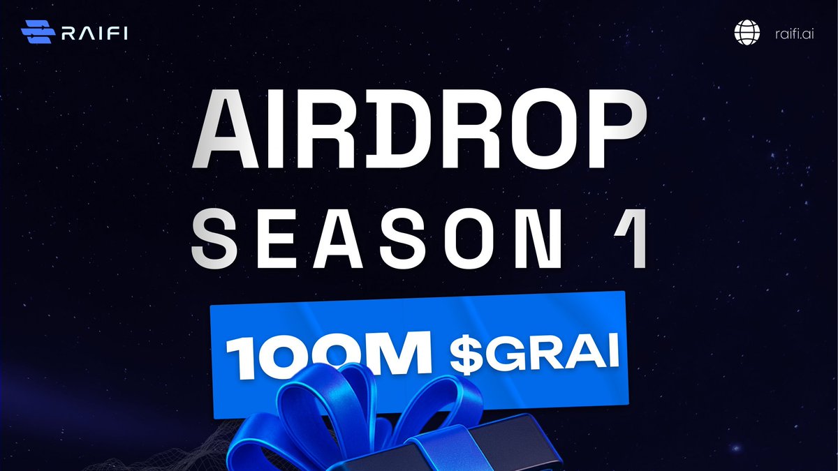 airdropinspect's tweet photo. #Reminder New airdrop: RAIFI (gRAI)
Total Reward: 100,000,000 gRAI
Rate: ⭐️⭐️⭐️⭐️
Winners: For Everyone
Distribution: TBA

Airdrop Link: https://t.co/9SAlriYW9U

#Airdrop #Airdrops #Airdropinspector #RAIFI #gRAI #GalxeAirdrop #GalxeGiveaway #Giveaway #Giveaways #NewAirdrop #FreeAirdrop #BigAirdrop #CryptoAirdrop #Giveaways #WEB3 #Crypto #Blockchain #Bitcoin #BTC