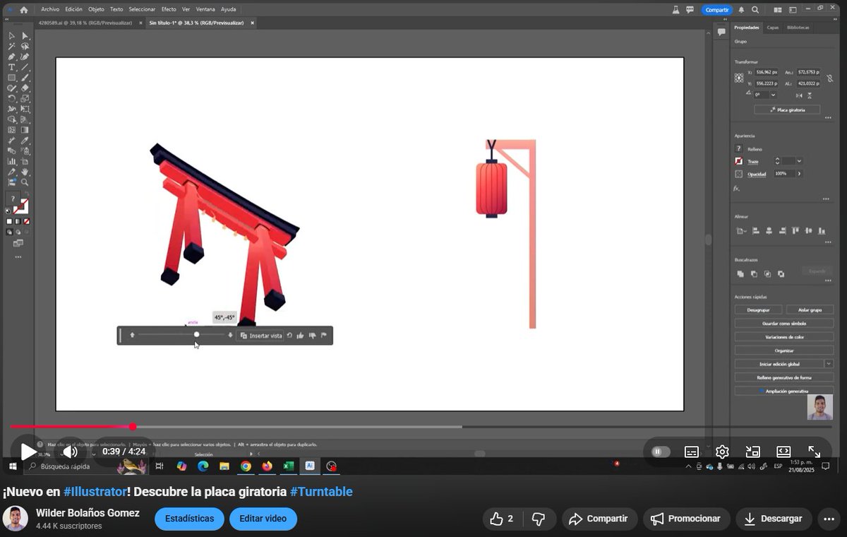 WbolanosCo's tweet photo. ¡Nuevo en #Illustrator! Descubre la placa giratoria  #Turntable https://t.co/oD2ULKCkaj a través de @YouTube https://t.co/y1L5zhiDCa