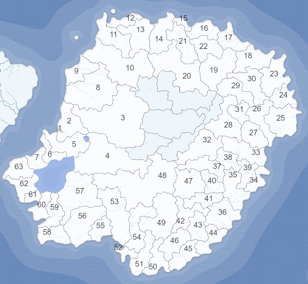 最新黎波塔地图
联省民国3年8月发布

1. 行政交通图
黑实线...铁道
黑虚线...计划铁道
紫实线...公路
白虚线...航路

2. 二级行政区图 共118个
1都1城1领2自由市3特别市9市11区15郡15府60县

3. 种族分布图
绿/红...西/东黎波塔人
其余...无公民权原住民或受歧视土著
 
4. 众议院选区图
单一选区共63席