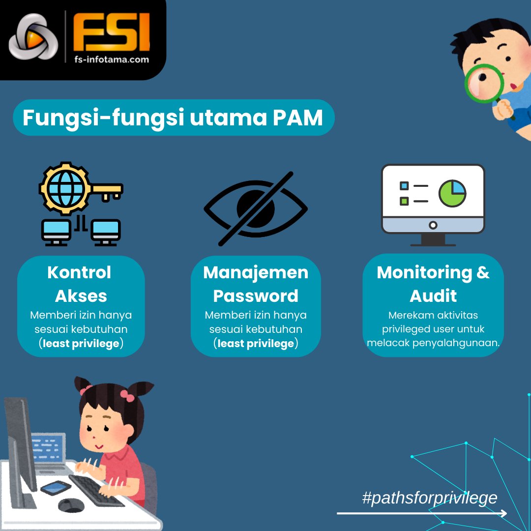 fsinfotama's tweet image. BeyondTrust has one mission: Protect Paths to Privilege and Defend Identities.

#BeyondTrust #Privilege #PrivilegeAccessManagement #PAM #FocusSolusiInfotama #FunFacts #ITFacts #Technology #PathsforPrivilege