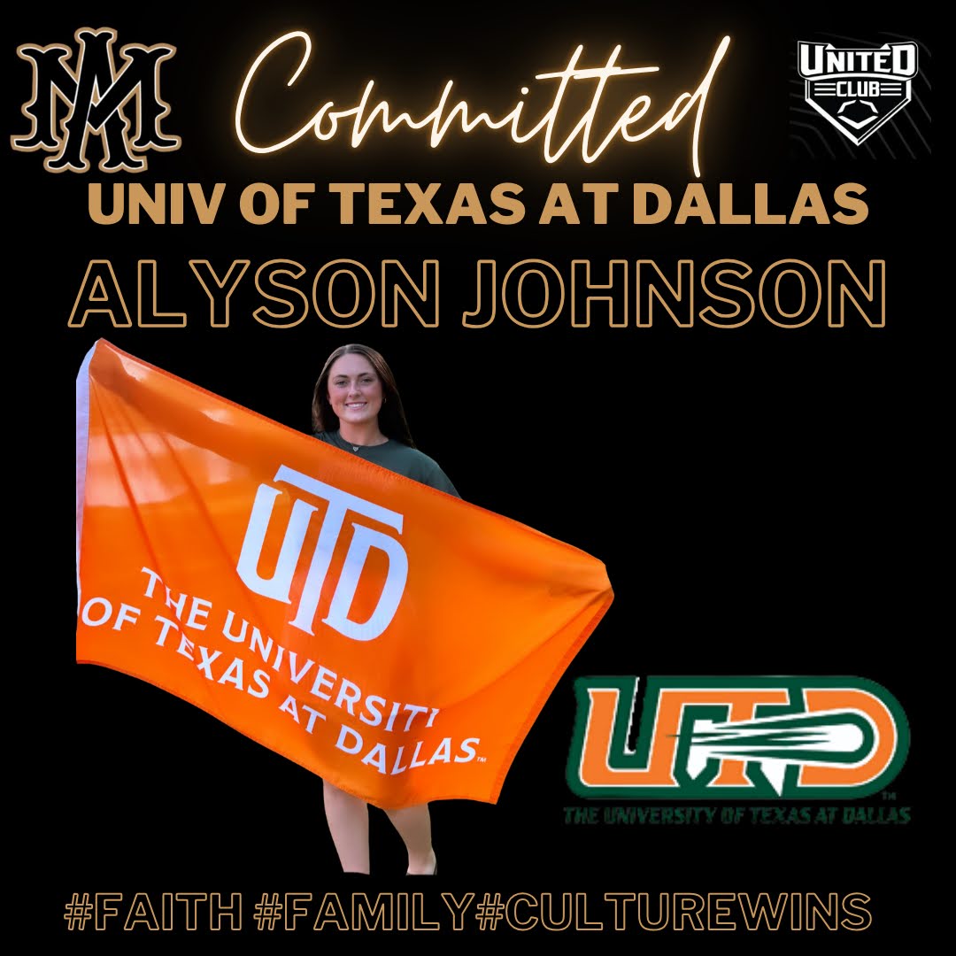 AMAH_Herrera's tweet image. Congratulations Alyson on your commitment to UT at Dallas. We are so proud of you. Exciting start to senior year.
#faith #family #CultureWins