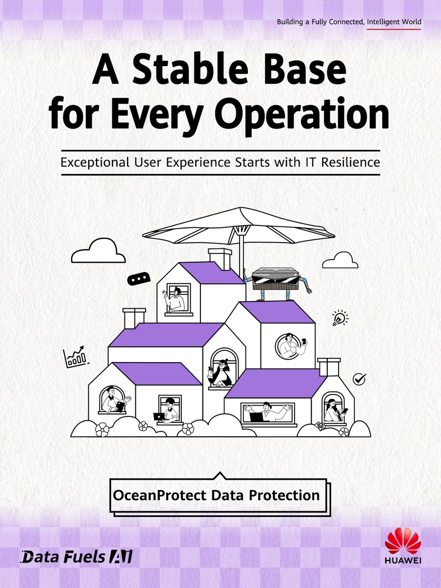 IT_Huawei's tweet photo. Behind every smooth experience is rock-solid #IT. #OceanProtect Data Protection provides the stable base you need to keep your business running, no matter what. Find out more: https://t.co/WnqUUmsYHM

#DataFuelsAI #HuaweiStorage #AI #DataProtection #DataBackup https://t.co/eHKbuX8MmW