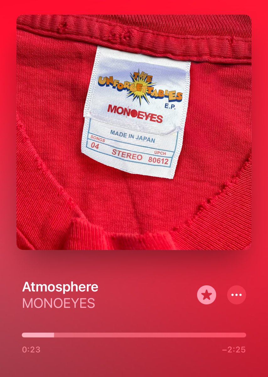 LikeTenjin's tweet photo. そういえばアルバムにはAtmosphereは入ってないのか。アトモスフィア〜の発音カッコいいんだよな。和製英語じゃない発音。
#MONOEYES 
#Atomosphere https://t.co/MR3at1WA8O
