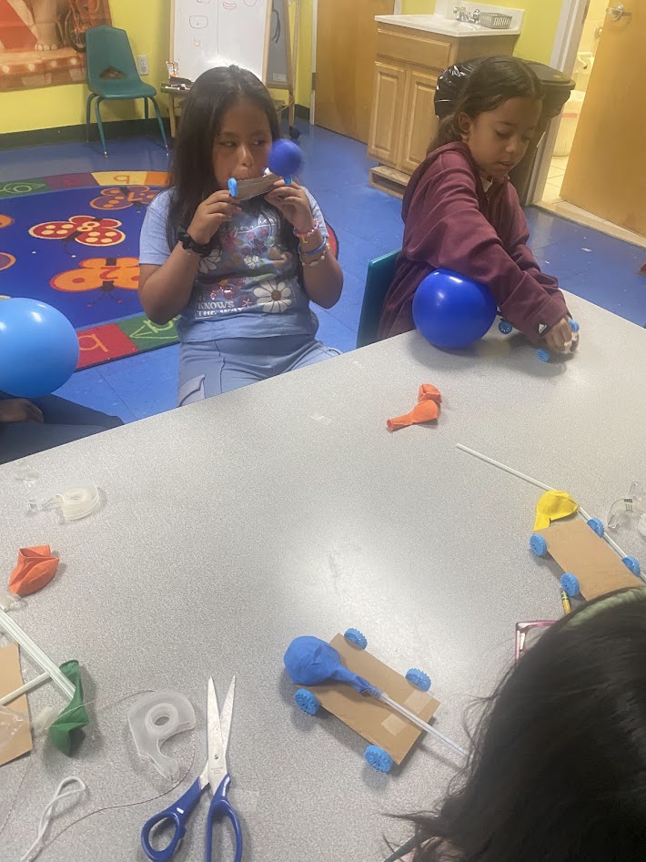 Balloon-powered cars at the Gillard Group had students racing and learning today! Tape + creativity = STEM fun in action 🚗💨 #STEM #Engineering #KidsWhoCode