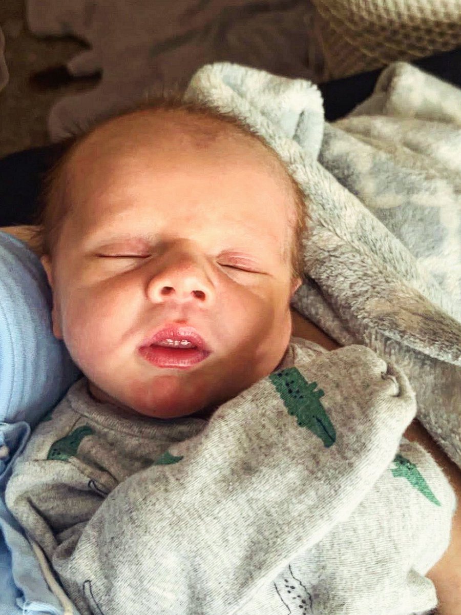nursekate4's tweet photo. Wendell and I were once again blessed to be promoted to grandparents!!  Welcome to the Barbee insanity Oliver Wendell Barbee Aug. 12th!  👶🏼👩‍🍼👨‍🍼 https://t.co/CMUQfFD5f9