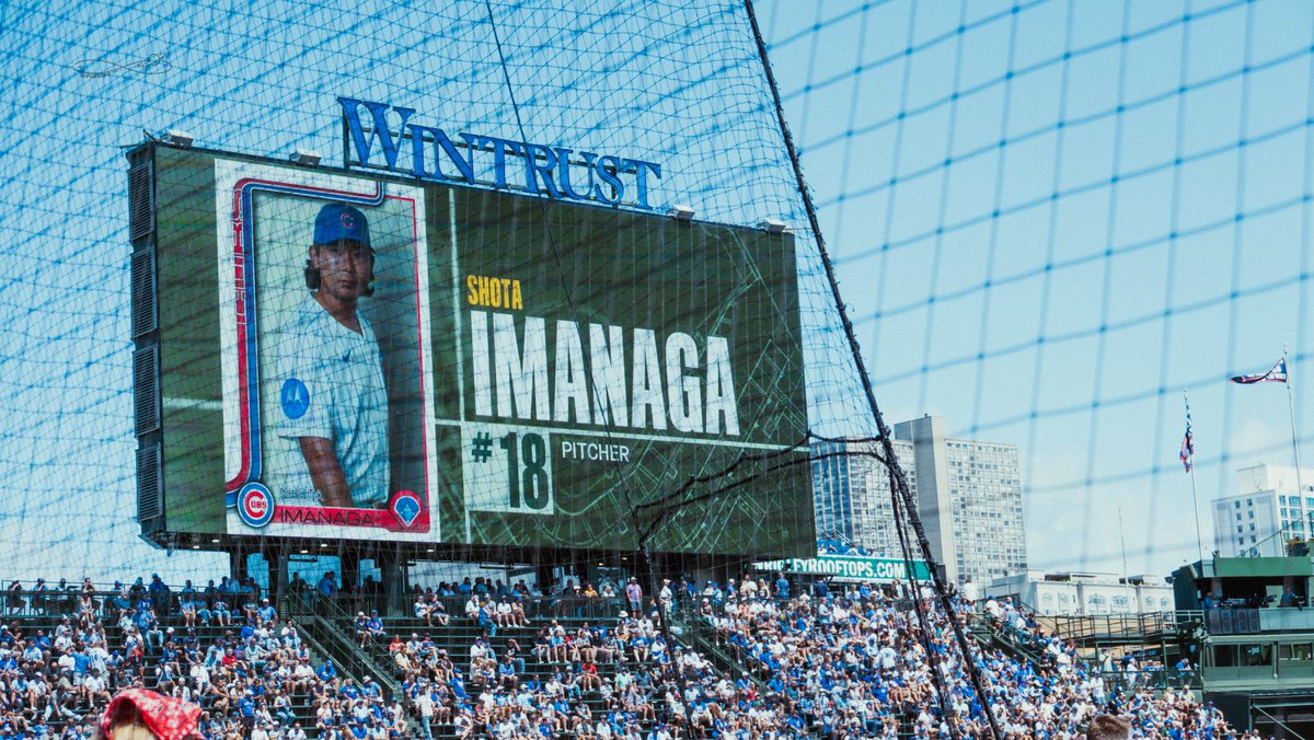 OFIFIIOT's tweet image. 250821 Wrigley Field

SHO TIME

#今永昇太 #ShotaImanaga