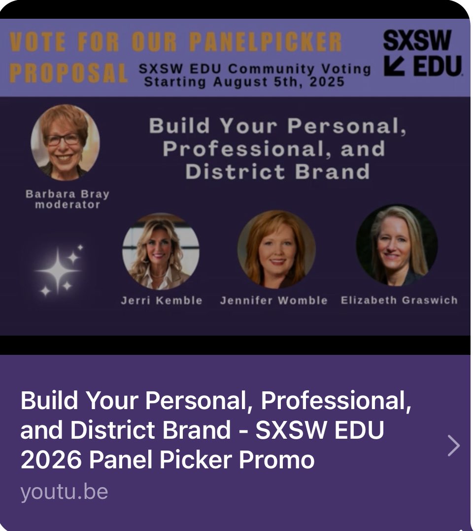 Jennifer Womble →#FETC Jan. 11-14, 2026 (@jenwomble) on Twitter photo 🗳️Quick Ask: I am honored to be listed alongside three incredible professionals I respect deeply @Elizabeth Graswich, Ed.D., <a href="/techsavvysupt/">Jerri Kemble</a> Jerri Kemble , & <a href="/bbray27/">Barbara Bray✨Story Weaver✨ Your Story Matters!</a> Barbara Bray to share how school districts can help build their brands, stand out in the community, recruit 🗳️Quick Ask: I am honored to be listed alongside three incredible professionals I respect deeply @Elizabeth Graswich, Ed.D., <a href="/techsavvysupt/">Jerri Kemble</a> Jerri Kemble , & <a href="/bbray27/">Barbara Bray✨Story Weaver✨ Your Story Matters!</a> Barbara Bray to share how school districts can help build their brands, stand out in the community, recruit