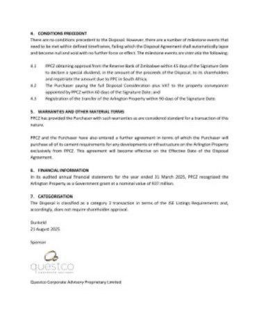PPC sells Arlington Estates - that vacant land near the RGM international airport to a private estate developer for $30 million. 

They don’t say who the developer is. I suspect the developer is Cardinal properties - those guys that developed Arlington estates. Cardinal is