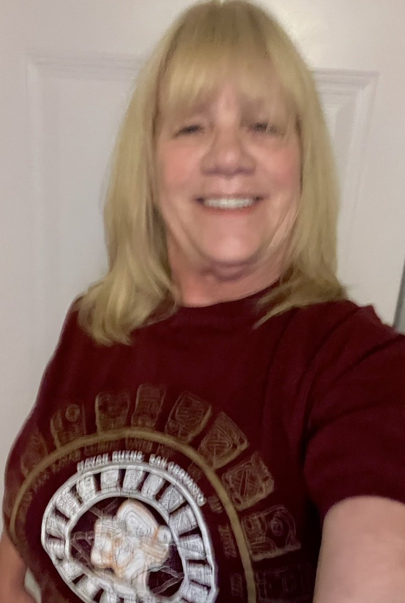 Amy97272's tweet photo. I went on my first cruise over the summer.  And it was only the 2nd vacation my Mother and I have been on, just the 2 of us.  We went to Costa Maya and Cozumel.  My shirt is from one of the Mayan Ruins.  I’d say I like cruises!! https://t.co/F3rukkAZNI