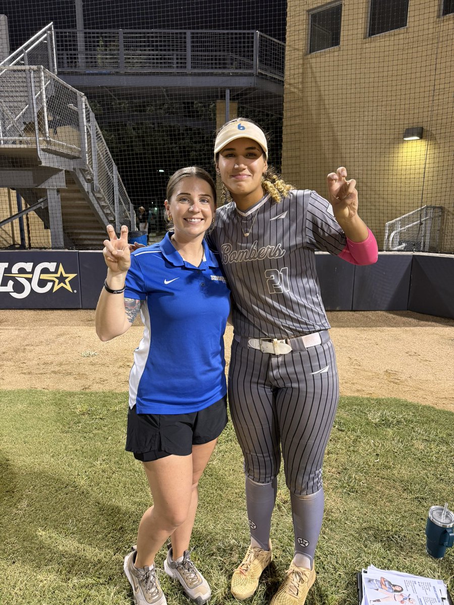 Thank you <a href="/stoltz_taylor/">Taylor Lira</a> and <a href="/kelly_hirlas/">Kelly Hirlas</a> for having me out at your camp today! Loved getting to know more about how you’re going to run this program and getting to meet some of y’all’s players! Look forward to seeing y’all next weekend!! <a href="/StMUsoftball/">St. Mary's Softball</a> 
<a href="/STXBmbrsGd18Are/">STX Bombers National 18U</a>