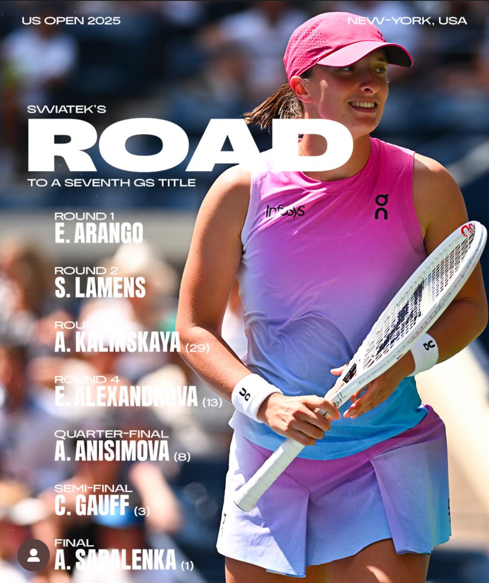 fudwrld's tweet image. Road 2 the US Open title. #teamSwiatek. #USOpen