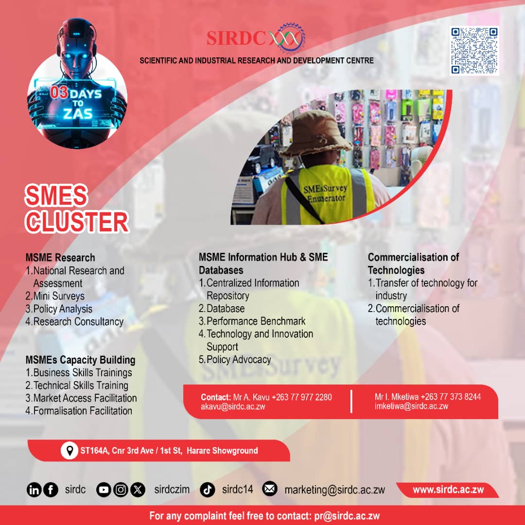 All MSMEs should visit the SIRDC stand during the Show Week and get advice on business operations. #ZAS