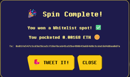 oylurd's tweet photo. One pull, one win – 0.00168 ETH in the wallet! 🎯 Thanks @Megaeth_Punks + Whitelist ✅
https://t.co/n6KToVS88V
#MegaPunks #MegaETH https://t.co/952owbAu3V