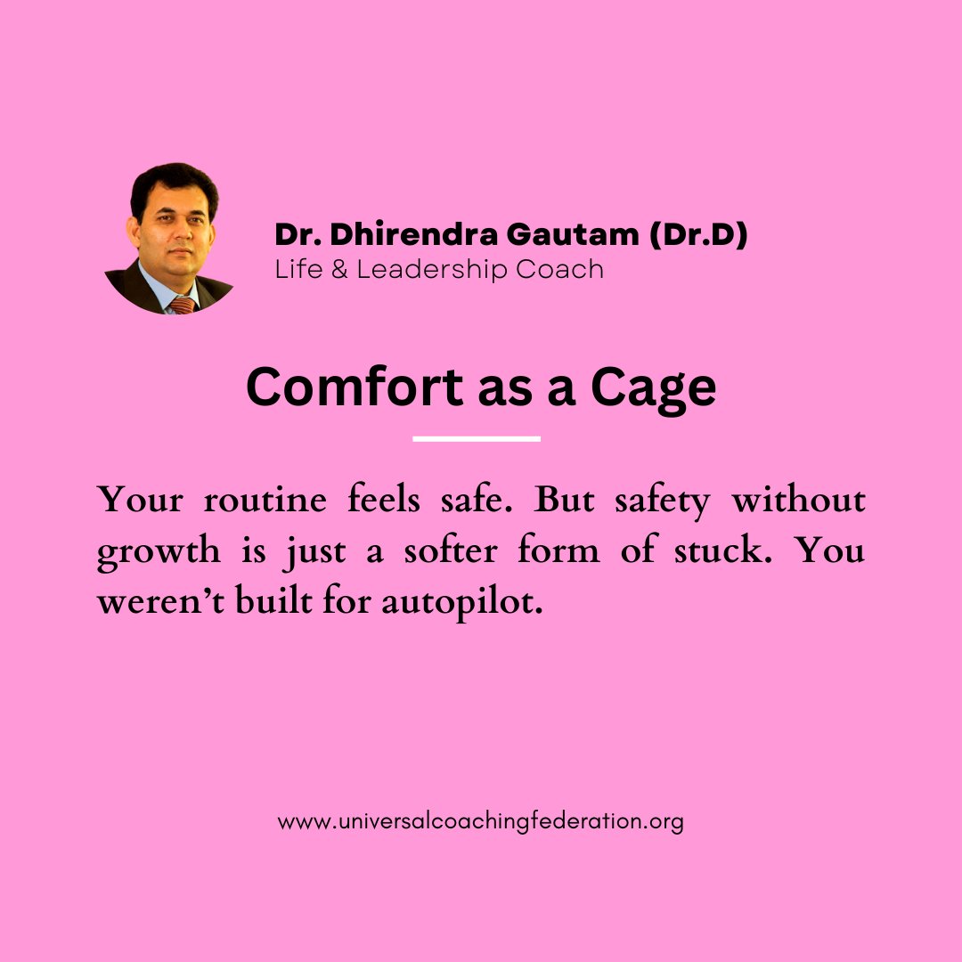 idgautam's tweet image. This Friday, ask yourself: Is your comfort zone costing you your calling?

What is your inner calling?  Comment...

#FreedomFridays #BreakTheRoutine #LifeDesign #TransformWithDrD #UCFTransformation
