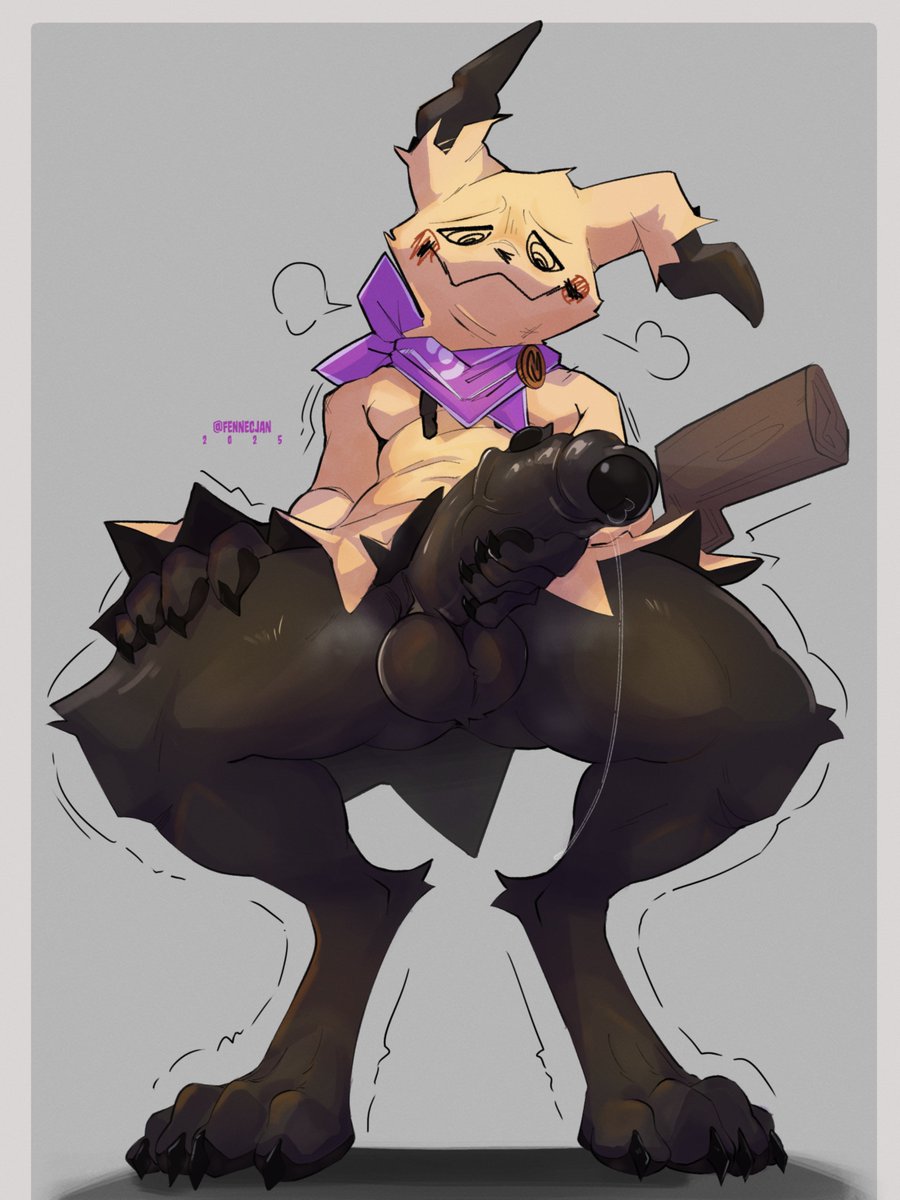 Dropping a big Mimikyu here 👀🍆
----
Guess this is my first drawing, so yeah… Ghost-types are my faves hehe