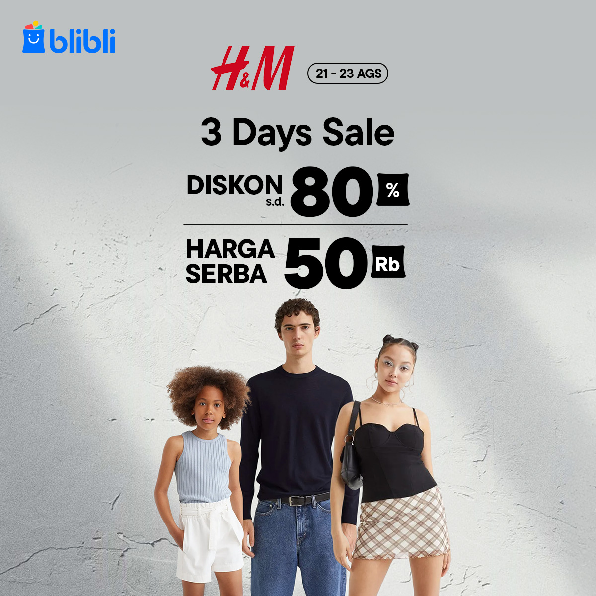 Ada yang mau 100 ribu?! ✨𝑵𝑲𝑲𝑪𝑯𝑰 📷
yuk, Nanti Kita Kasih Cepek Hari Ini!

• Quote Tweet 1 kata yang ada huruf H dan M!
• FOLLOW <a href="/bliblidotcom/">Blibli</a>
+ RT LIKE tweet ini
• Pemenang acak

Cek link ini utk dapetin promonya yg pasti produk ORIGINAL  📷 👇
blibli.onelink.me/aFLN/hnm