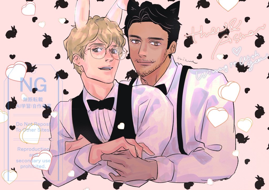 8Oslz9HHTy7315's tweet photo. WIWY✈️
fanart 🧑✈️👓❤️
🐇のアッシャーちゃんと🐺のテオ
#wingingitwithyou
#Thasher https://t.co/ovr4nvse1Q