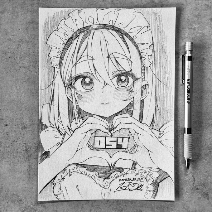 #毎日原画チャレンジ
-Daily Genga Challenge-

⚡️054枚目⚡️

■サイズ:A5(210mm×148mm) 
■画材:鉛筆、シャープペンシル
■仕上げにフィキサチーフ処理済み  

一点ものとなりますので、お求めの方はお早めにどうぞ!

#創作 #アナログ絵

▼購入はこちらから💁
https://t.co/I89KdsCj4T 