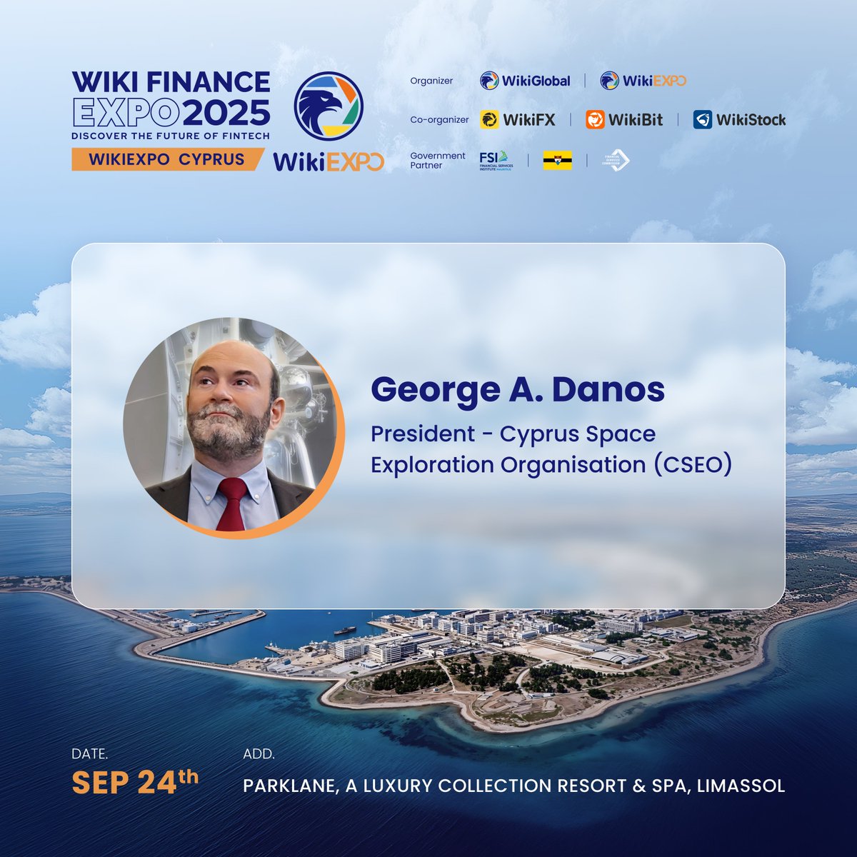 Wikiexpo_global's tweet photo. Follow @GADanos at #WikiEXPO #Cyprus
George A. Danos, President of CSEO and Director of C-SpaRC, is a leading space researcher driving global space innovation.
https://t.co/QOEFdaNtDl
#WikiGlobal #WikiFX #WikiBit #WikiStock #CSEO https://t.co/dKmqxDdvua