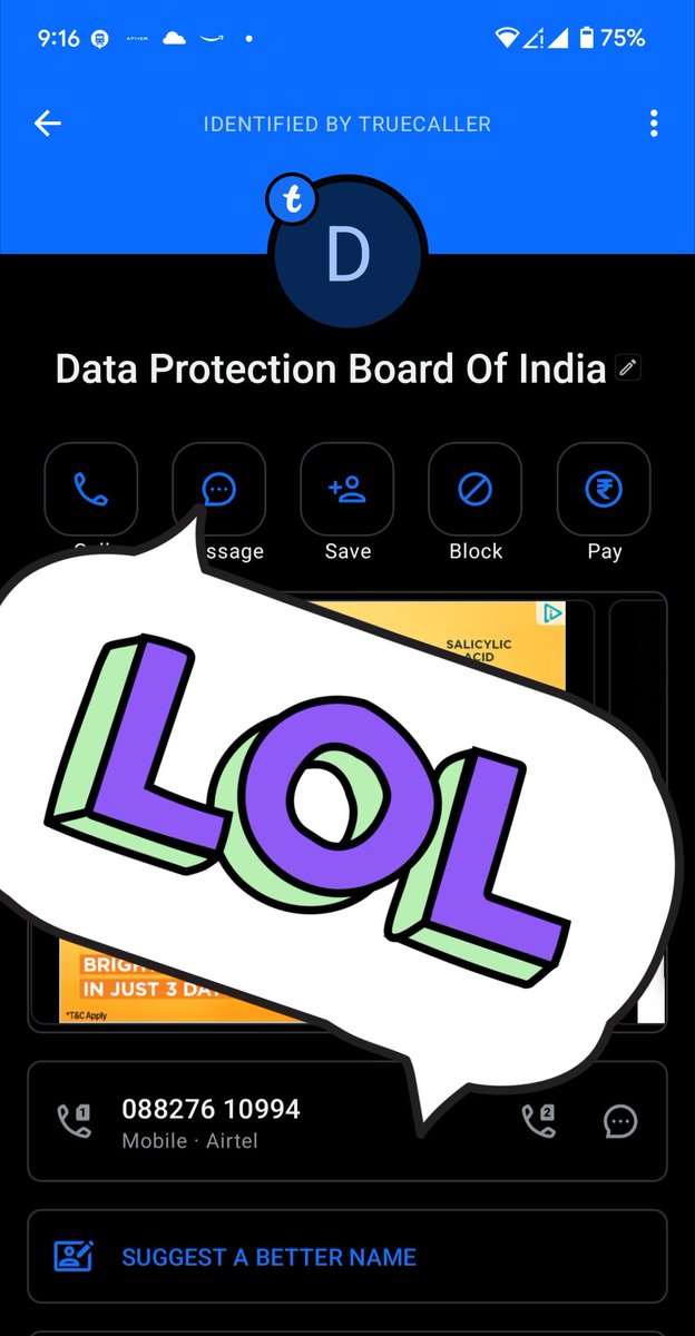 adisrini1103's tweet photo. New #ScamCallAlert now disguising as Data protection. Telling new phone number used for malicious trafficking and other violation.

Let's everyone know @htTweets
@timesofindia @the_hindu https://t.co/60WOXOrBEG