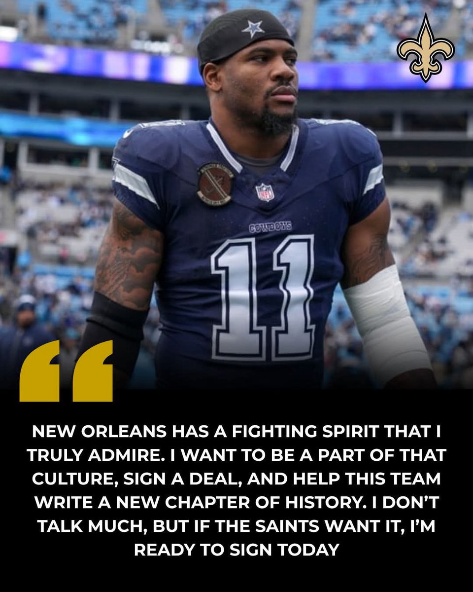 I mean the best way to help a rookie QB is with a great defense #WhoDat⚜️