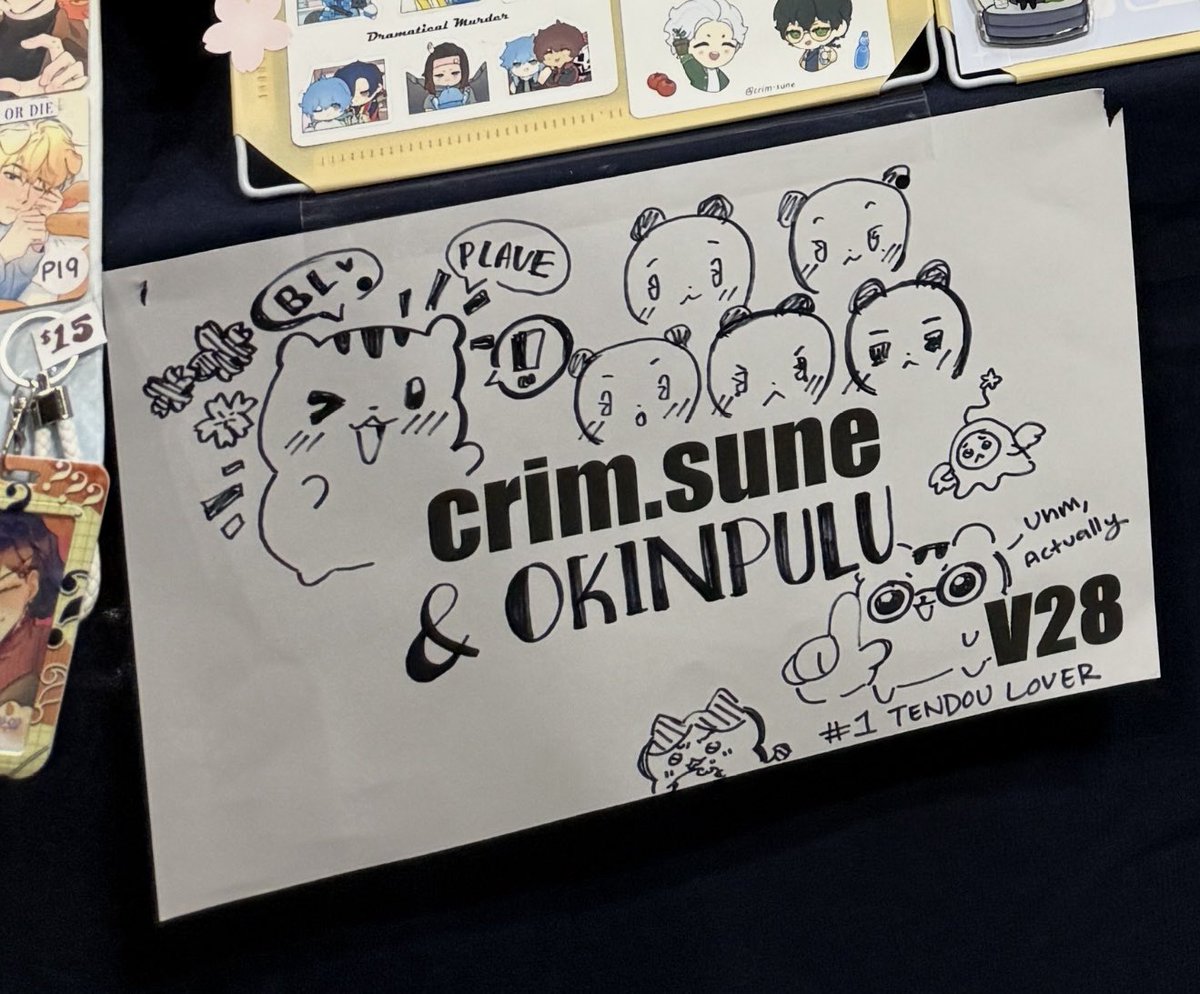 Day 1 of <a href="/animenyc/">Anime NYC</a> done! Thank you all that came by on a Thursday, no less 😭

#AnimeNYC #ANYC