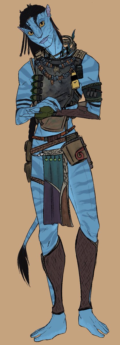 First time drawing him full body lol, pose 1 of 3 in a sketch page im doing
.
.
#solek #avatarfrontiersofpandora #frontiersofpandora #avatar #navination    #navi #avatarfanart