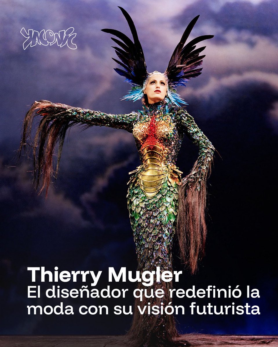 Yaconic's tweet image. Thierry Mugler dejó un legado que redefinió por completo la estética de los 80 y 90. Sus creaciones no eran solo ropa; eran espectáculos de fantasía y poder.

🔗 bit.ly/4737v2p 🔗

#thierrymugler #moda #diseñodemoda #altacostura