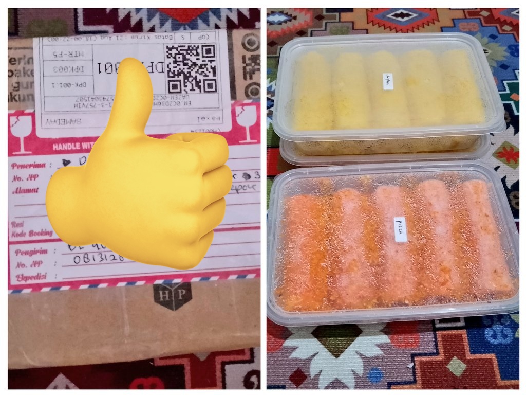 Dear, Kak Tya <a href="/Tyaimuet_017/">♍Ty4🕊️</a> .
AlhamduliLlah... Yeaaay!
Risol premium Kak El @el_quinna dah tiba malam tadi. Hmmm...yummy pasti ini!
Nanti sore digoreng buat ifthar.
JazaakunaLlah khaira Kak Tya dan Kak El.
Sukses, rejeki berlimpah, sehat'afiyat terus.
BaarakaLlahu fiykuna. 🤲🩷🥰