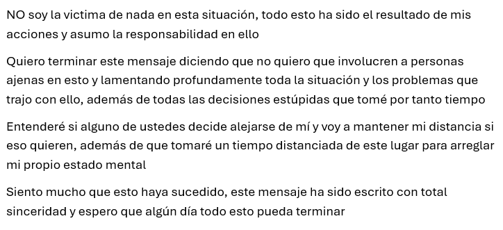 Perdón si es demasiado texto, pero necesito hablar de esto
Lo siento
