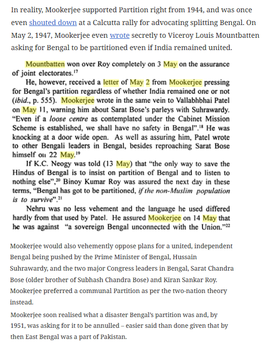 eclector1419857's tweet photo. DID YOU KNOW? #Mookerjee
Was a minister in #Nehru Cabinet?
Joined #Savarkar 's #HMS became president & Dumped it to form #BJS
Believed in the #twonation theory?
Supported #Partition from 1944 & advocated the #Bengal #Partition ?
Took #UTURN asked for its annulment by 1951? https://t.co/3MudWKqSTm