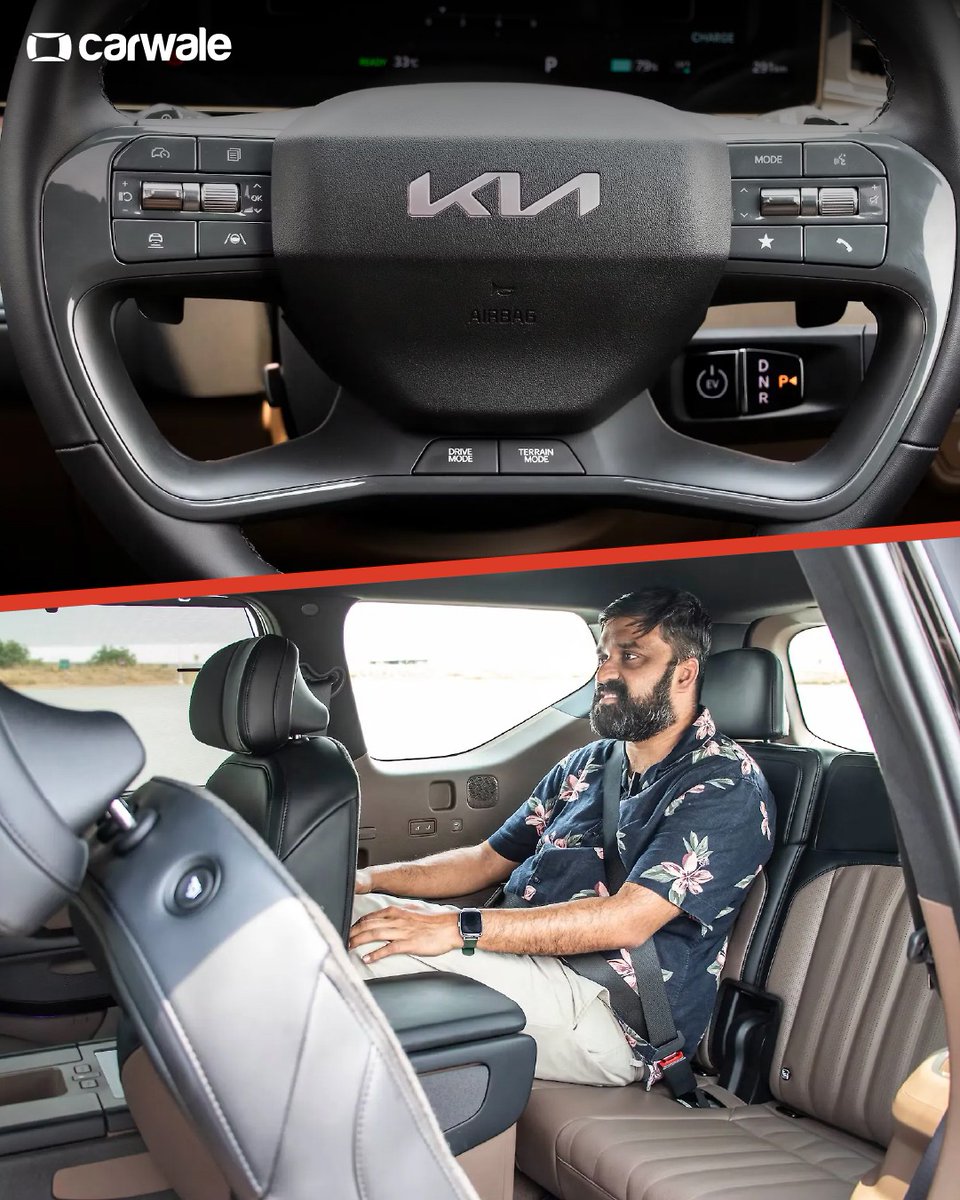 CarWale's tweet photo. 🚙⚡ A three-row EV with space for six, bold looks, and a powerful stance.
Take a closer look at the Kia EV9 through this gallery 👀✨
#kia #ev9 #kiaev9 #kiamotors #kiaindia #ev #ecars #electriccars #cwphotos #cars #automobiles #carupdates #automobileupdates #carimages https://t.co/d9TdxGlJfG