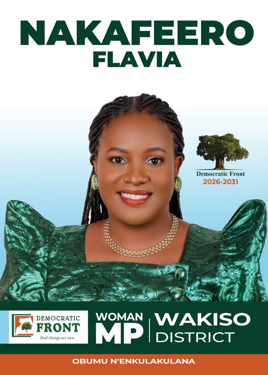 FlashNakFashion's tweet photo. Today i officially unveil my official campaign poster for the 2026–2031 forthcoming elections. This marks a significant step in my journey towards representing and serving the people of Wakiso District. #Vote #Wakiso #WomanMp #ElectionsUganda #DemocraticFront https://t.co/wUnL9jBDLr