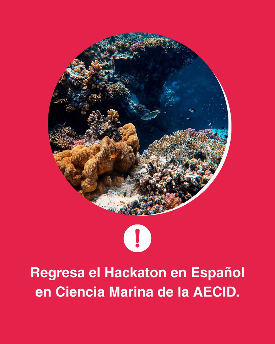 👨🏻‍💻 El #Hackaton en Español en Ciencia Marina de la Agencia Española de Cooperación Internacional para el Desarrollo (AECID) regresa con su edición de 2025. 

Es una actividad virtual que tendrá lugar del 24 al 28 de noviembre.

postly.app/42x1

#cienciamarina