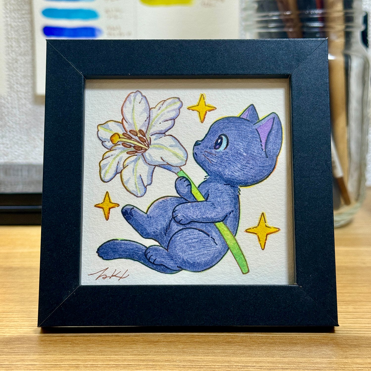 tw様予約②絵画「猫の背中に何かある〜キューバ／ルクセンブルク／モルディブ」 tw様予約②絵画「猫の背中に何かある〜キューバ／ルクセンブルク