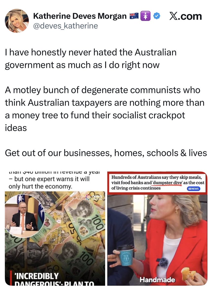 Scott Morrison tried to have this unhinged madwoman elected to the House of Representatives for the Liberal Party. Be very afraid…