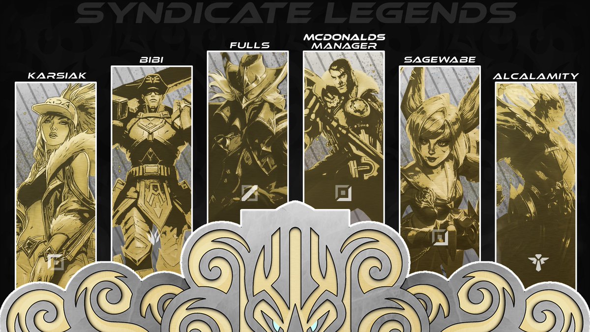 SyndicateGG (@_syndicategg) on Twitter photo I'm happy to announce that we have an NACL OQ team for this coming split. Tap into their streams and support them in their attempt to qualify into NACL this weekend.
TOP: <a href="/Karsiakk/">Karsiak</a>
JG: Bibitoz
MID: <a href="/fullslol/">Fulls</a>
BOT: <a href="/SageWabelol/">SageWabe</a> and <a href="/realmcdnldsmngr/">mcdonald's manager</a>
SUPP: <a href="/lol_Alcalamity/">Alcalamity</a> I'm happy to announce that we have an NACL OQ team for this coming split. Tap into their streams and support them in their attempt to qualify into NACL this weekend.
TOP: <a href="/Karsiakk/">Karsiak</a>
JG: Bibitoz
MID: <a href="/fullslol/">Fulls</a>
BOT: <a href="/SageWabelol/">SageWabe</a> and <a href="/realmcdnldsmngr/">mcdonald's manager</a>
SUPP: <a href="/lol_Alcalamity/">Alcalamity</a>