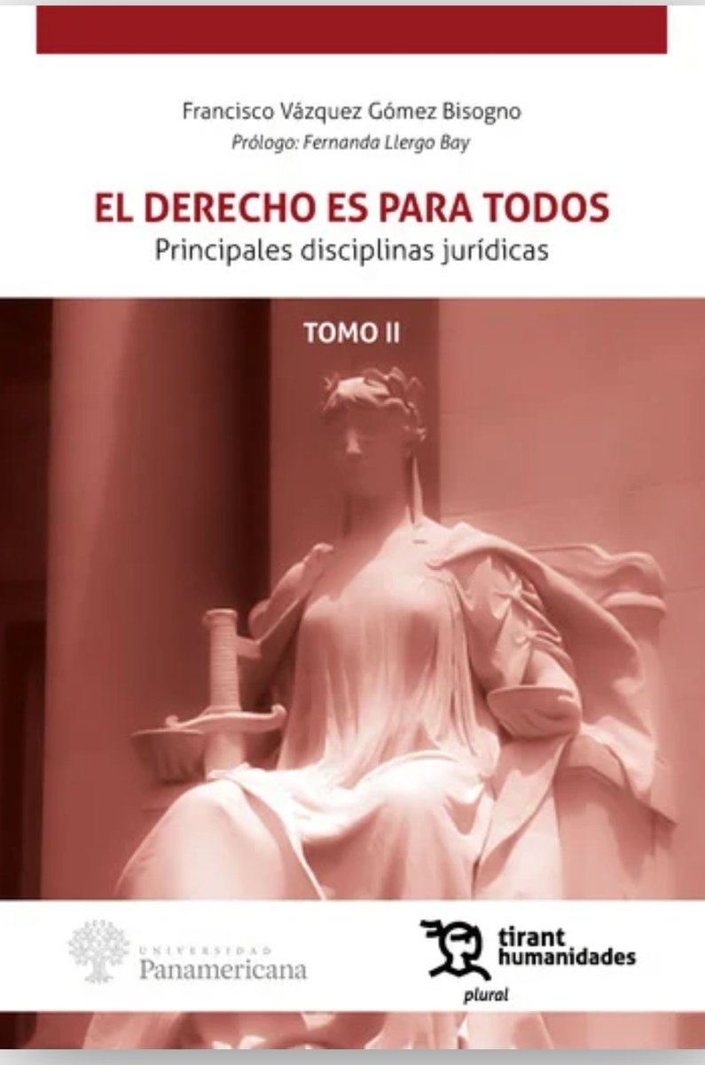fvgb10's tweet photo. Alcanza la letra impresa el Tomo II de "El Derecho es para todos" Principales disciplinas jurídicas. Gracias a @FerLlergo , @PedroAPV14, @RenatoCortazar, Tere Estevan, Juan José Ibáñez, Víctor González, Victor Palacios Gran Equipo #OrgulloUP Todos egresados de la @MxDerechoUP https://t.co/rVwDfi7IUh