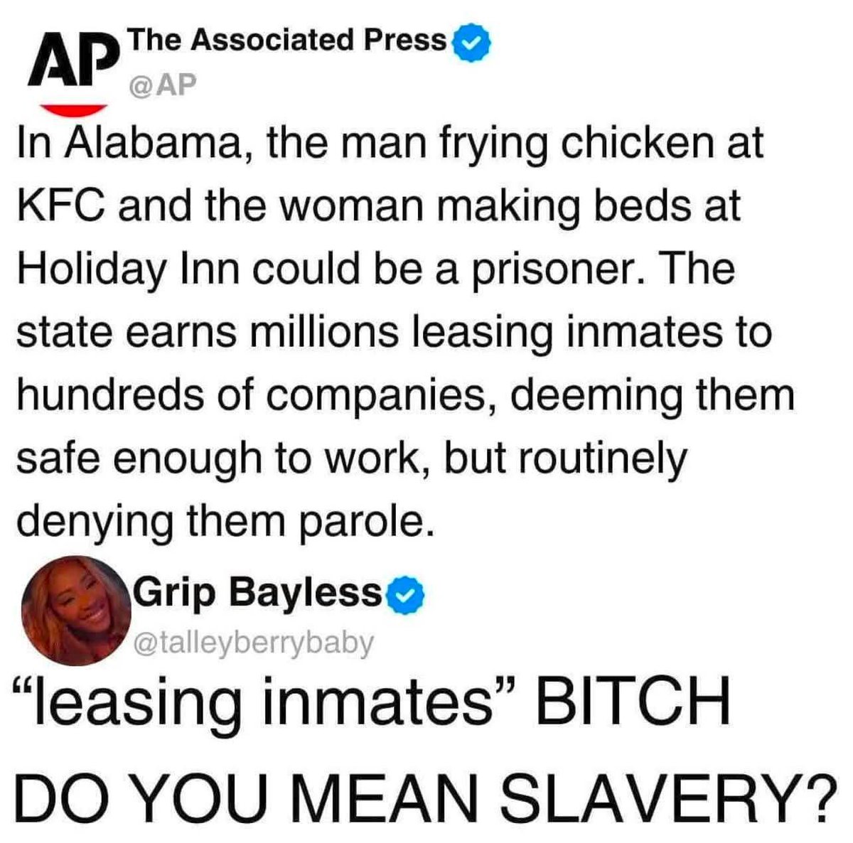Yeah fuck slavery