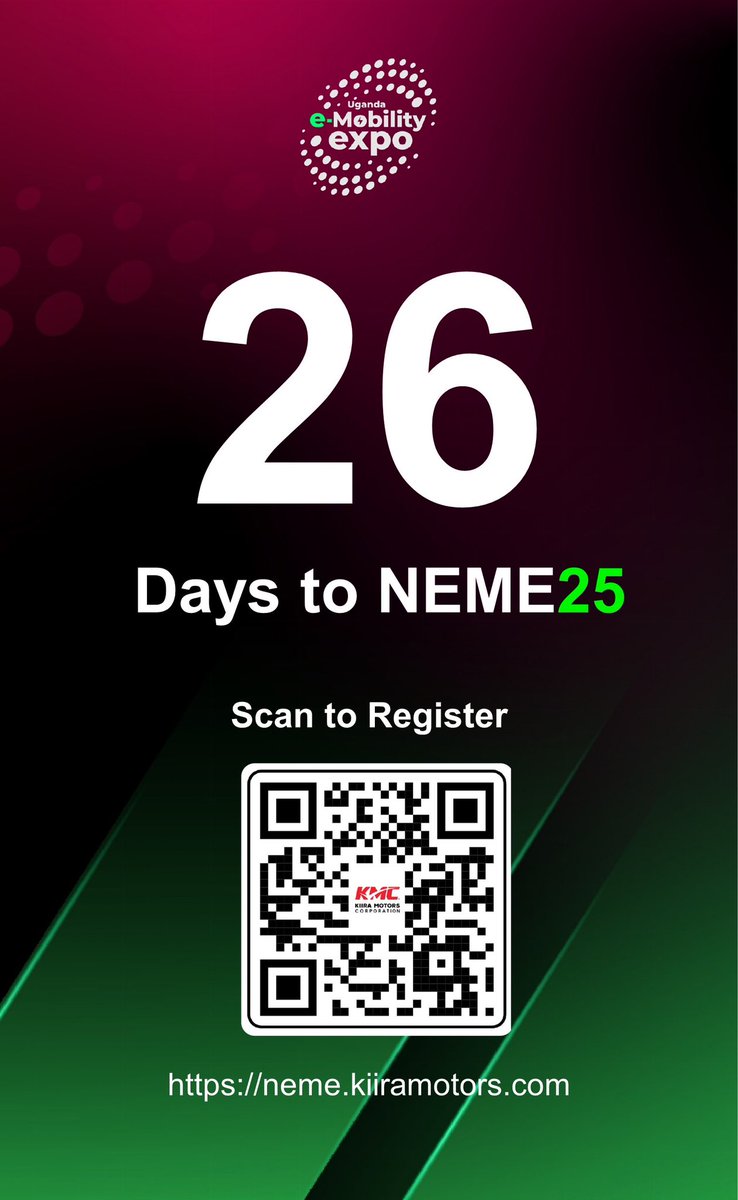 nemexpo24's tweet photo. 26 Days and Counting⏳ 

National E-Mobility Expo 2025 – all roads lead to the Kiira Vehicle Plant!

*The Biggest, Most Capable, Most Competent Bus Manufacturing Plant on the African Continent*

🔗 Register now: https://t.co/p9LU5iBaY4

#NEME2025# https://t.co/0Ovbl8J3Mn