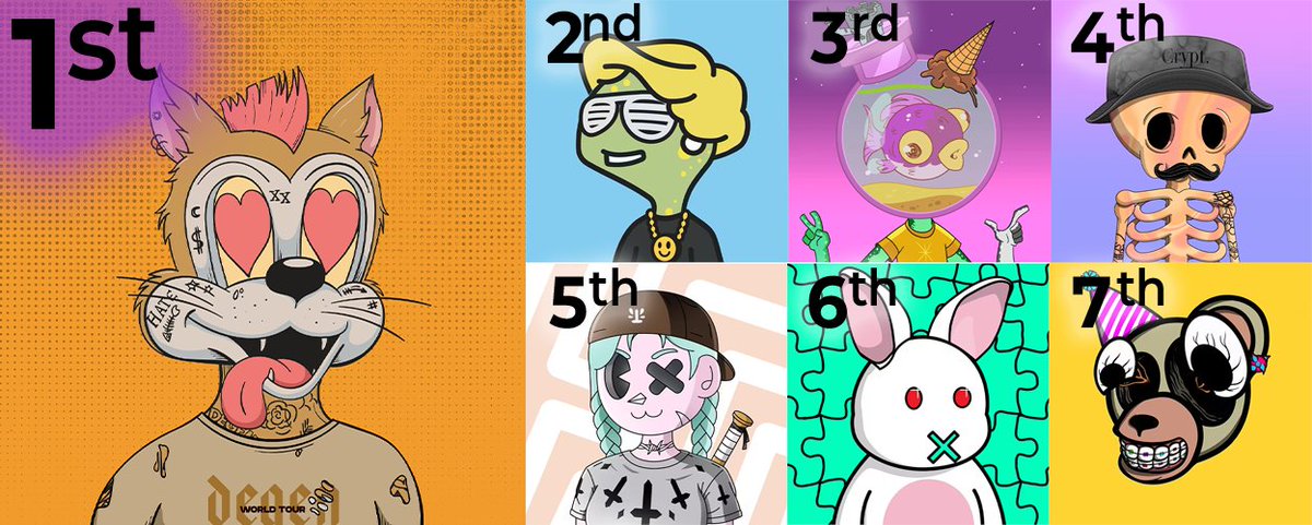 Inky Token (@inky_token) on Twitter photo ๐ฅ NFT GIVEAWAY CONTEST ๐ท 8 Insane NFT prizes!!!
1st - <a href="/DegenToonz/">Degen Toonz</a>
2nd - <a href="/LongLostNFT/">Long Lost</a>
3rd - <a href="/FishBallerz/">๐ก FishBallerz ๐ฃ</a>
4th - <a href="/cryptsocialclub/">๐ Crypt Social Club ๐</a>
5th - <a href="/IceGirlzNFT/">Ice Girlz</a>
6th - <a href="/SnoutZoo/">SnoutZoo</a>
7th - <a href="/HeaddyBears/">0xHeaddyBears | MINT LIVE!!</a>
Contest Entry Rules are located in the <a href="/Inky_Token/">Inky Token</a>
Discord Server: ๐ฅ NFT GIVEAWAY CONTEST ๐ท 8 Insane NFT prizes!!!
1st - <a href="/DegenToonz/">Degen Toonz</a>
2nd - <a href="/LongLostNFT/">Long Lost</a>
3rd - <a href="/FishBallerz/">๐ก FishBallerz ๐ฃ</a>
4th - <a href="/cryptsocialclub/">๐ Crypt Social Club ๐</a>
5th - <a href="/IceGirlzNFT/">Ice Girlz</a>
6th - <a href="/SnoutZoo/">SnoutZoo</a>
7th - <a href="/HeaddyBears/">0xHeaddyBears | MINT LIVE!!</a>
Contest Entry Rules are located in the <a href="/Inky_Token/">Inky Token</a>
Discord Server: