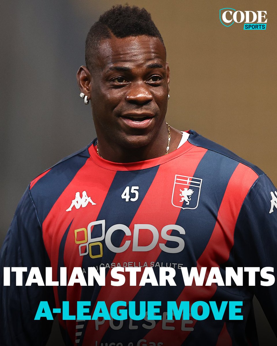 Former Premier League star Mario Balotelli has declared his interest in joining an A-League club, with his agent already working to bring the Italian striker to Australia.

MORE HERE | bit.ly/4mVQJae