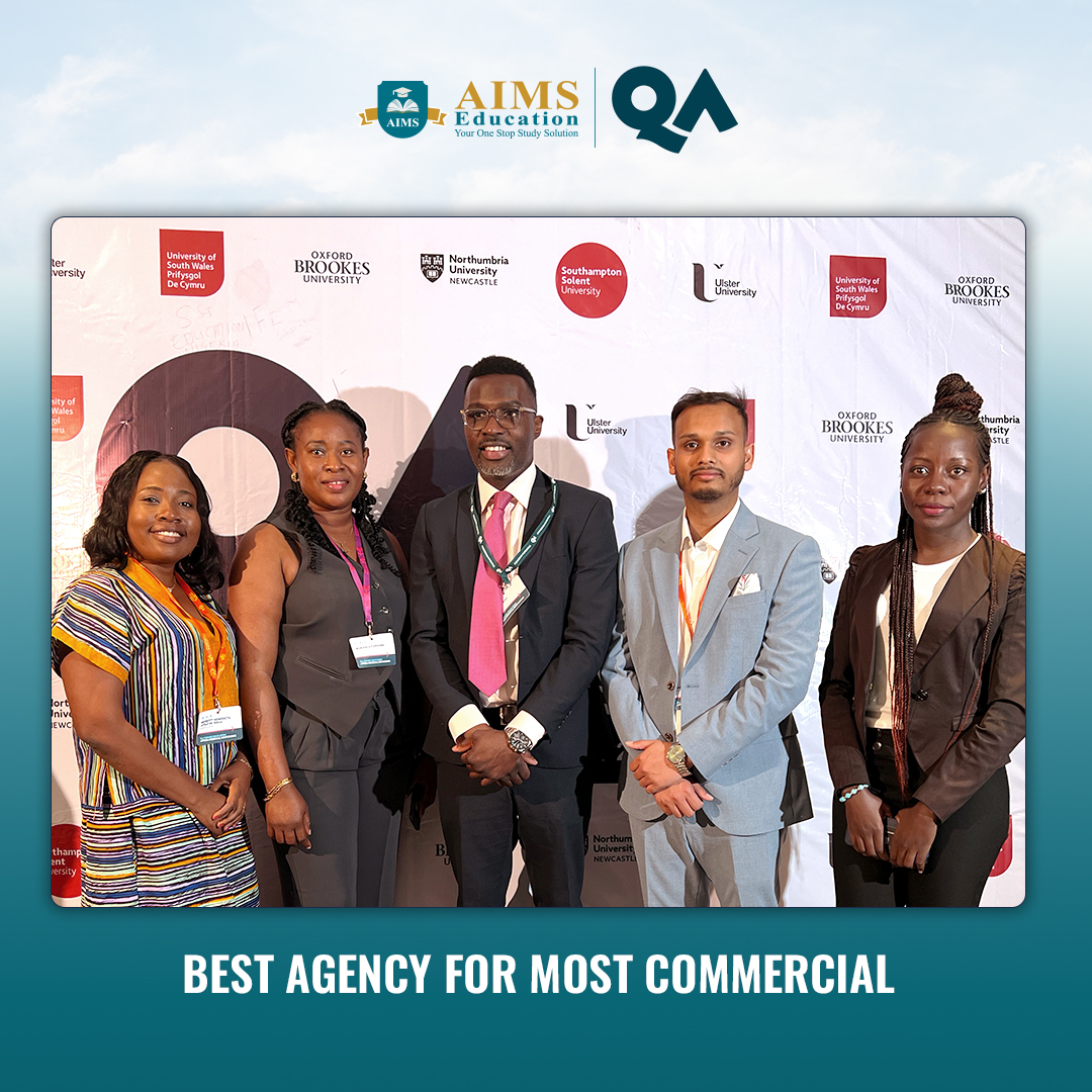 aimseducationuk's tweet photo. We’re excited to share that AIMS Education has been awarded the “Best Agency for Most Commercial” by QA Higher Education. We are committed to work with all partners with dedication and maintain the highest possible services for our partners and students.
#AIMSEducation #QA https://t.co/U8rLn9gSm1