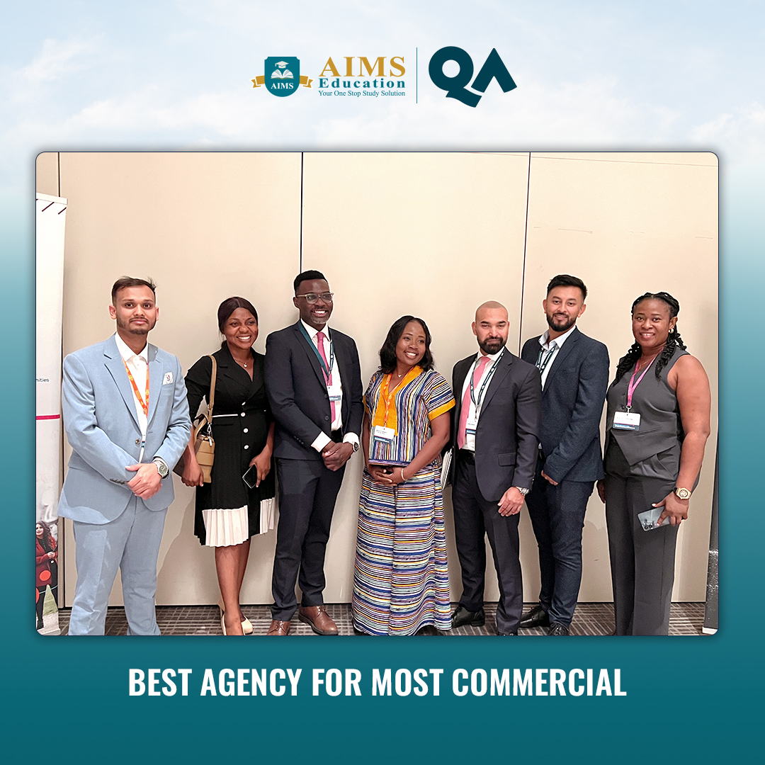 aimseducationuk's tweet photo. We’re excited to share that AIMS Education has been awarded the “Best Agency for Most Commercial” by QA Higher Education. We are committed to work with all partners with dedication and maintain the highest possible services for our partners and students.
#AIMSEducation #QA https://t.co/U8rLn9gSm1